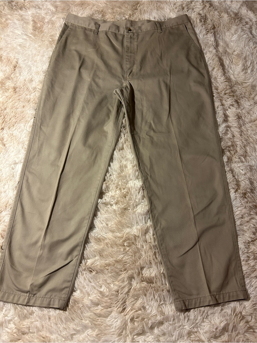 Timber Creek by Wrangler Men's Khaki/Tan Chinos - Classic Straight Fit